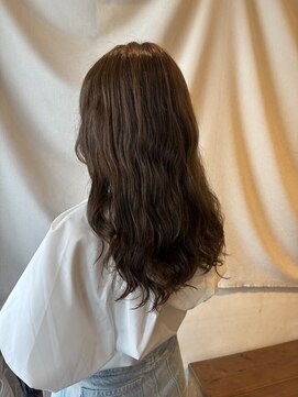ココカラヘアー ニコ(cococara hair nico) デジタルパーマ/オリーブベージュ/ロングヘア