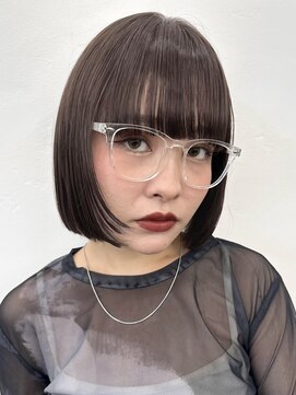 ガーデントウキョウ(GARDEN Tokyo) 暗髪/ボブ/レイヤー/マロンブラウン/ワイドバング/前髪