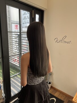 ディッシュ 五反田(dish) ネイビーグレー/美艶髪ロング/髪質改善☆五反田美容院