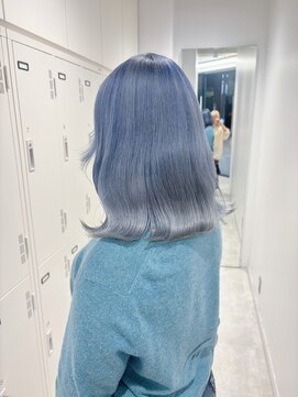 ブラウン(Brown) ミディアムヘア/デザインカラー/フェイスフレーミング/藤沢