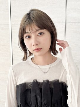 ロンドグロワール 大宮(Lond Gloire) オリーブグレー/ボブ/顔周り/小顔/レイヤー/髪質改善/縮毛矯正