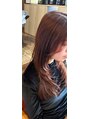 ルーア カインドサロン(Ruua kind salon)&nbsp;オレンジブラウンにロングレイヤー。レイヤー増えてきてます！