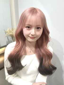 ラピス 大阪アメ村店(Lapis) ブリーチ/ピンクカラー/ルーツカラー/デザインカラー/学割