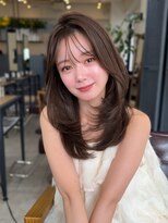 コート 表参道(Cote)&nbsp;美髪レイヤーカット／顔まわりレイヤー／ロングレイヤ 一/前髪