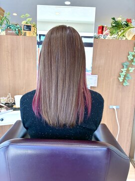 エル バイ ファースト(L by first) 【L by first】インナーカラーピンク