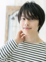 モッズヘア メン 上尾東口店(mod's hair men)&nbsp;20代30代爽やか伸ばしかけ七三ブラックくせ毛風ショートa上尾