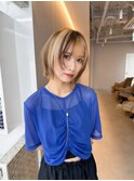 前髪あり大人レイヤーボブ20代30代40代　HACCH