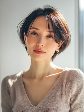 レリーノーブル 西宮北口(RelyNoble) 白髪ぼかし×艶感ベージュ[西宮北口/白髪ぼかし/髪質改善]