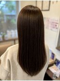 艶感ロング×ピンクブラウン