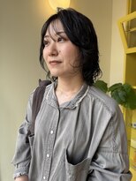 ヒントステーション(HINTSTATION) 〈浅草 半個室〉シースルーバング×ニュアンスパーマ