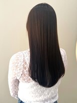 ユニバイリサ 天神大名店(uni by risa) 髪質改善 縮毛矯正 ストレート ロング ダーク ブラウン カラー