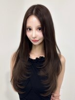 ロムーク 表参道(LOMKH)&nbsp;韓国ロングレイヤーカット顔周りシールエクステ春ハッシュカット