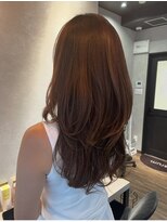アルム(arum)&nbsp;ロングレイヤーのワンカールスタイル/横浜/元町/白髪染め