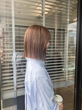 オリガミ 北佐古(ORIGAMI) きりっぱなしボブ×ショコラベージュ