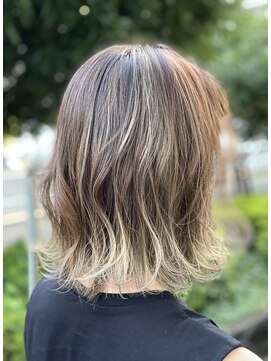 フルブルーム(fullbloom) [西八王子/full bloom]ハイライトグラデーションベージュカラー