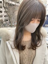 ツイギー 宮西店(TWiGGY)&nbsp;韓国風ロングヘア シースルーバング