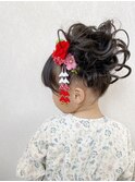 【七五三ヘア、着物ヘア、子供ヘアセット】かわいく七五三ヘア♪