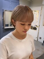 ルーカス(LUCAS)&nbsp;【上原啓介】ミルクティーベージュボブ