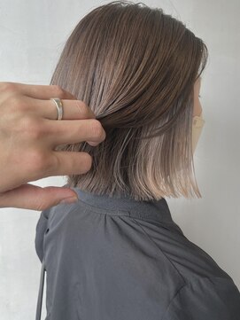 リンネテラス(Lin'ne terrace) インナーカラー×シアーグレージュ＊レイヤーボブ/こなれヘア