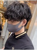 波巻きスパイラルパーママッシュショート無造作パーマ刈り上げ