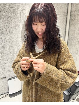 クレヘアー(CLE' HAIR) 強めパーマ　pink lavender color