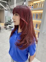 ヘアサロン ドット トウキョウ カラー 町田店(hair salon dot. tokyo color) 斜めバング/グレージュカラー/デザインカラー/シルキーベージュ