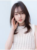20代30代大人かわいい/グレージュカラー/ショートボブ/小顔/前髪