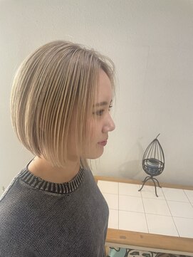 ヘアアンドスペース ベロン(hair&space velon) ハイトーンボブ