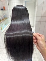 ロンドルーチェ 心斎橋(Lond luce)&nbsp;ダークアッシュ/ミディアムレイヤーカット［髪質改善/縮毛矯正］