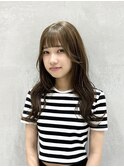 顔まわりレイヤー×アッシュベージュ