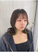 グリーン/インナーカラー