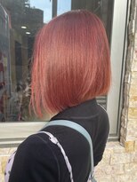 ルーブ トウキョウ(Loob. TOKYO)&nbsp;ハイトーンボブミルクティーベージュピンクベージュダブルカラー