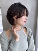 20代30代40代50代◎長めショートボブ 小顔前髪 海老名 美容室