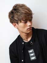 マイラ 銀座(myla)&nbsp;スーツ短髪ツーブロック束感モテるハイトーンシークレットパーマ