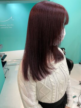 ユー イケブクロ(u Ikebukuro) ピンクブラウン/ブリーチなし/ローレイヤー/セミロング