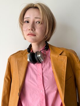 エミス バイ メルト 吉祥寺(emis by melt) 【堀惠】ハイトーンベージュショートカット吉祥寺20代30代40代