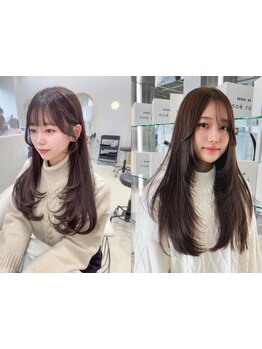 顔周りをもっと可愛く◎[noe]のこだわりの技術で,自然に馴染む理想のスタイルへ*[ボブ/髪質改善/学割U24]