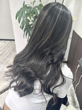 ベルヘアーデザイン 堺東(Belle hair Design) ハイライトレイヤーカット韓国風イルミナカラー堺東20代30代40代