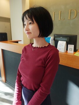 フィルドール 大分明野店(fild'or) 丸みショートボブ