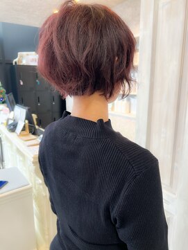 キャアリー(Caary) 福山Caary20代30代40代50代60代ショートボブ小顔補正立体カット