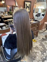 チャプター 問屋町(chapter) ケアブリーチミルクティグレージュカラー髪質改善トリートメント