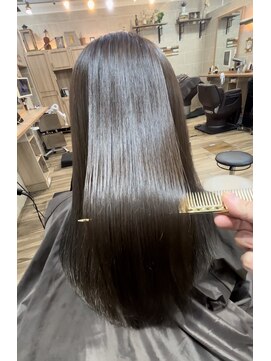 ティンク 横浜(Tink) ツヤツヤで柔らかい質感の酸性縮毛矯正/Tink横浜/担当Fuku