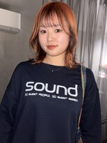 ヨハク 大阪梅田中崎町(yohaku)&nbsp;【MIHO】オレンジベージュ×フェイスフレーミング