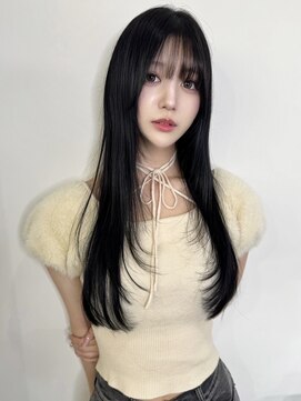 ペレ 栄 アネックス(PELE栄ANNEX) 着物ヘア/ダークアッシュ/ミディアムレイヤーカット/栄