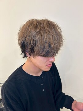 エヌアンドエーコンティ(N&A CONTi) 重めマッシュ×ハイトーンベージュ|韓国風ラフ質感でキマる
