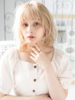 プリモカ 綾瀬(primoC) 綾瀬/髪質改善/ハイトーン♪ハッシュレイヤーコテ巻き風パーマd