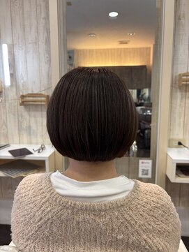 ネクサス ロット 八千代台店(NEXUS-Lot) 髪質改善白髪染めで叶える まとまり美髪ボブ