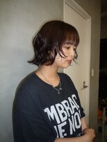 ヌル ヘア デザイン(nullus hair desigh)&nbsp;【nullus ai】ニュアンスパーマ × 顔まわりレイヤーボブ