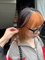 アクト 原宿(ACT) オレンジベージュ/インナーカラー/ケアブリーチ/ブリーチ