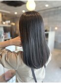 暗髪透明感◇オーガニックカラー×ダークラベンダーアッシュ